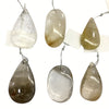 Rutilated Quartz Freeform Pendant 20X30-30X40mm