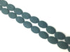 Lava Stone Pewter Flat Oval 32X24Mm