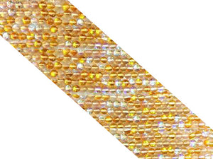 Synthetic Labradorite Yellow Round Beads 8Mm