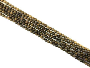 Matte Verawood Round Beads 6Mm