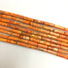 Orange Impression Jasper Tube 4X13mm