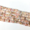 Pink Opal Irregular Thin Slice Shape 10-14mm