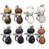 Assorted Stone Cats Shape Pendant 25X45mm