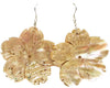 MOP natural brown Flower Earrings
