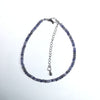 Iolite Super Precision Cut Roundel 2X3mm bracelet