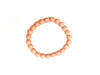 Heat Coloring Shell Pearl Salmon Pink Bracelet 8Mm