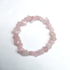 Rose Quartz Chips 5X8mm Bracelet