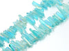 Matte Crystal Quartz Light Blue Stick 5X25-8X30Mm