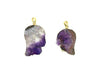 Amethyst Druzy Pendant 30X40-30X50Mm