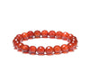 Carnelian 8mm Faceted Beads Bracelet