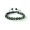 Ruby Zosite Round Beads Slide Bracelet 8mm