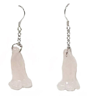 Rose quartz Fashion Dangling Earrings