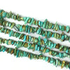 Chinese Turquoise Irregular Thin Slice Shape 10-14mm