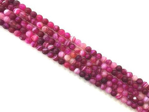 Matte Color Rose Sardonyx Round Beads 8Mm