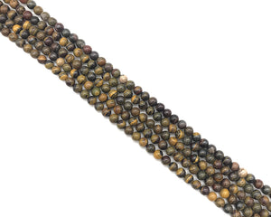 Sunset Tiger Iron Round Beads 12mm