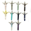 Assorted Stone Angel Pendant 7X55mm