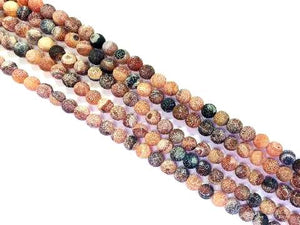 Matte Agate Dream Round Beads 12Mm