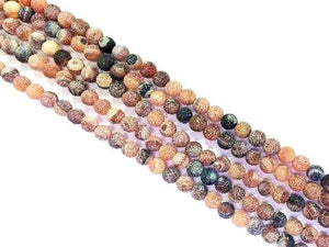 Matte Agate Dream Round Beads 4Mm