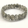 Gray Cloudy Quartz Faceted Oval 8X14mm Bracelet