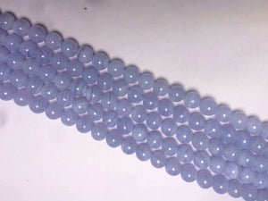 Blue lace round beads 4mm
