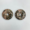 Black Texture Rhodonite Donut 50mm