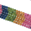 Color jade multi tourmaline round beads 6mm