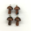 Mahogany Obsidian Mushroom Pendant 16X21mm