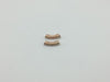 Zircon Rose Gold Metal Parts 6X21Mm