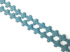 Lava Stone Blue Cross 24X24Mm