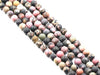 Matte Black Rhodanite Round Beads 8Mm