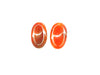 Color Agate Orange Pendant 30X50Mm