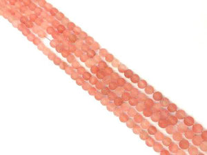Matte Cherry Quartz Round Beads 4Mm