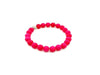 Matte Color Jade Shamballa Red Bracelet 8Mm