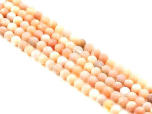 Matte Sunstone E Round Beads 6Mm