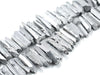 Matte Crystal Quartz Siver Stick(Egaduated) 8X25-12X50Mm