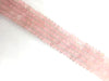 Matte Rose Quartz Heishi 3X8-5X8Mm