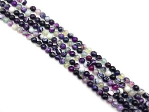 Color Sardonyx Ruby Zoisite Round Beads 14Mm