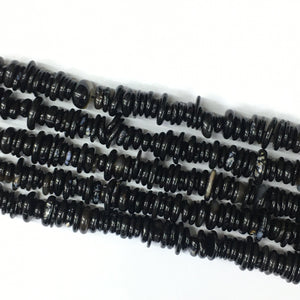 Black Onyx Irregular Thin Slice Shape 10-14mm