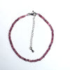 Red Tourmaline Super Precision Cut Roundel 2X3mm bracelet