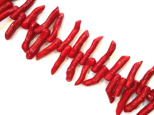 Bamboo Coral Red Free Form 8X45-10X50Mm