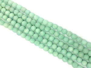 Matte Amazonite Round Beads 6Mm