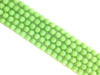 Matte Color Jade Light Green Round Beads 12Mm