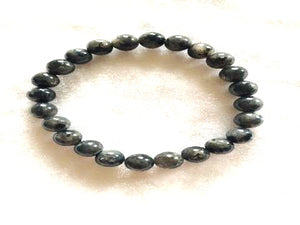 Black Labradorite Bracelet 4Mm