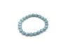 Synthetic Turquoise Pewter Bracelet 8Mm