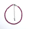 Ruby Super Precision Cut Roundel 2X3mm bracelet