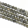 Labradorite Grade B Big Hole Round Beads 8mm