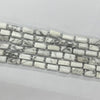 Howlite White Irregular Tube 7X12-8X14mm