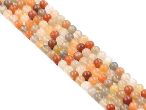 Multi moonstone round beads 12mm