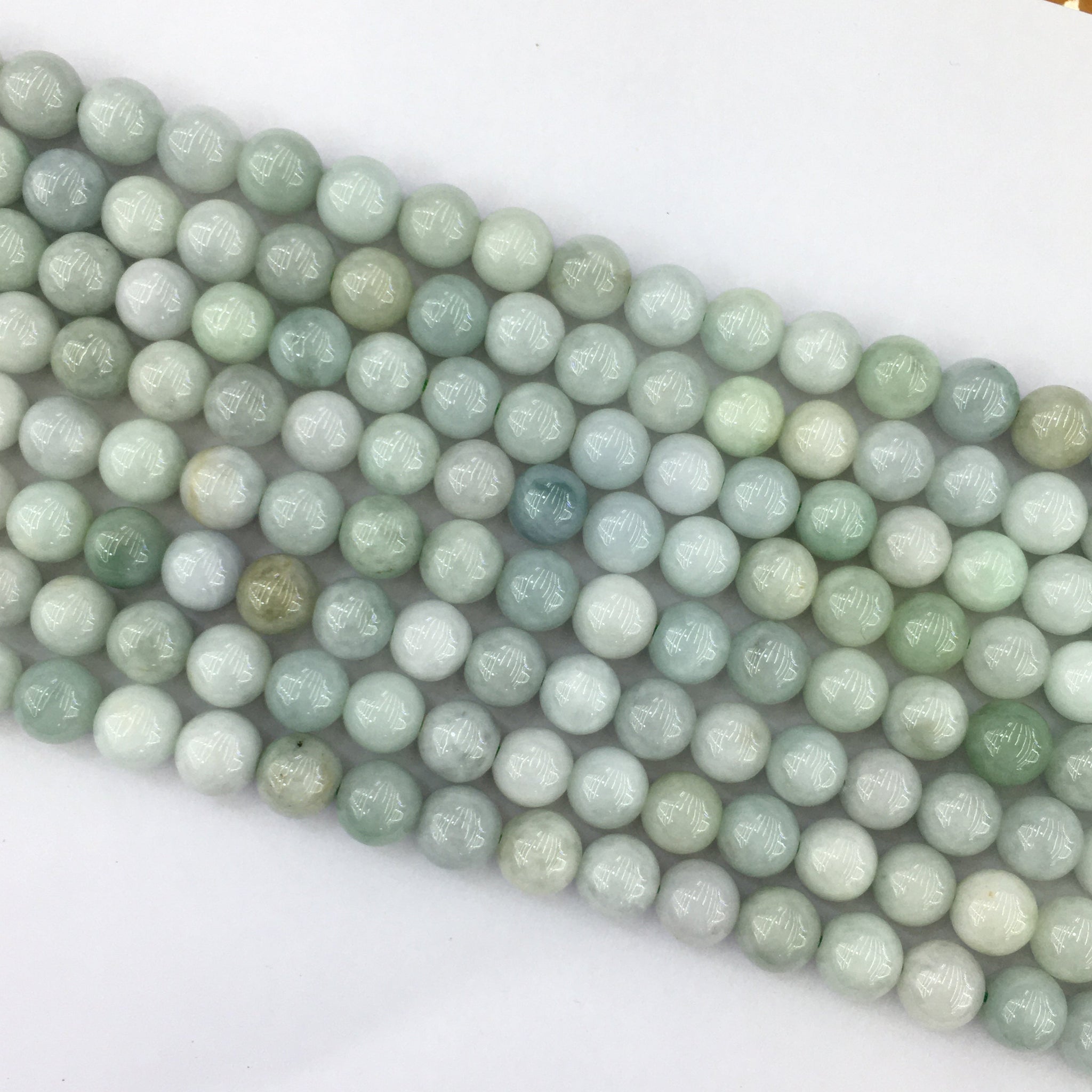 Jade Bead Bracelet 8mm Multi-color Pumpkin Beads 100% Natural