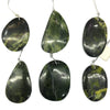 Canadian Jade Freeform Pendant 20X30-30X40mm